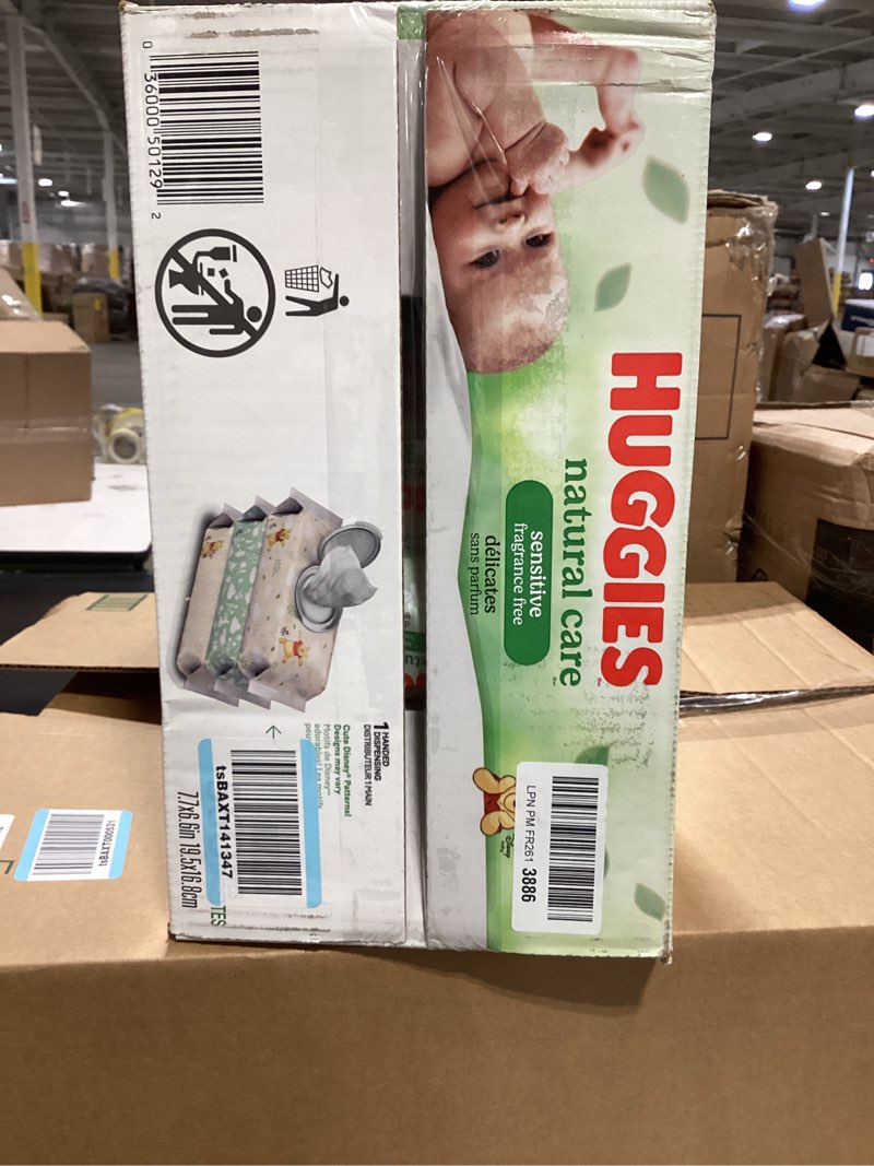 Condition photo showing Good Condition for huggies natural care sensitive baby wipes, unscented, hypoallergenic, 99% purified water, 10 flip-top packs (560 wipes total) 56 count (pack of 10)
