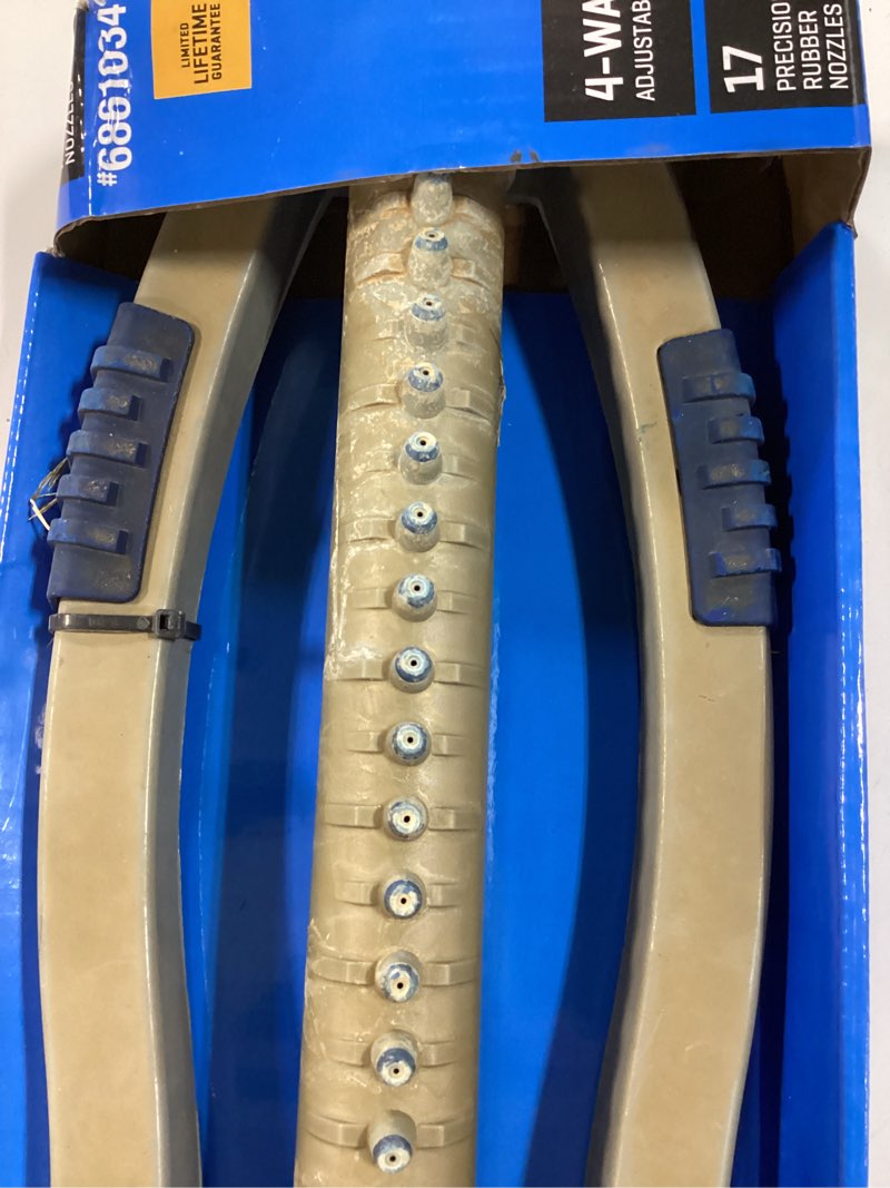 Condition photo showing As Is for kobalt lawn sprinkler 4000-sq ft oscillating lawn sprinkler