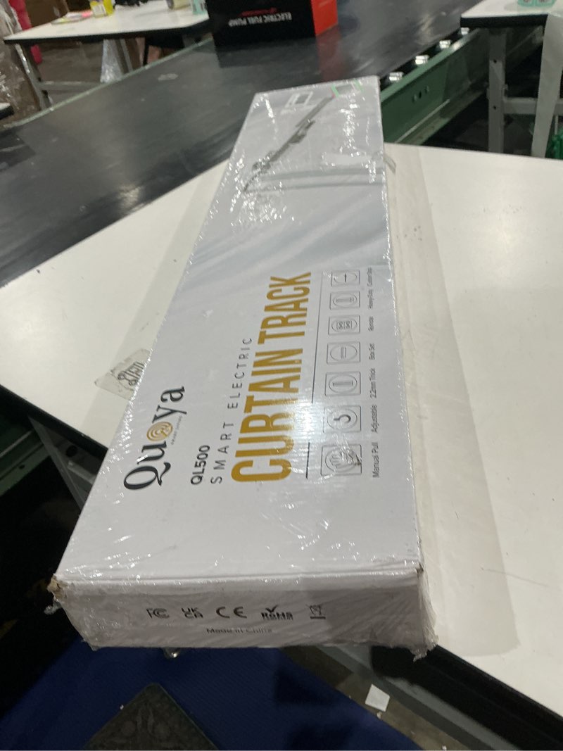 Condition photo showing New/Like New for quoya ql500 smart curtains system, electric curtain track with automated rail?motorized and adjustable tracks/rod/pole (up to 3.2 metres / 125 inches)??motor compatible with alexa? up to 125 inches