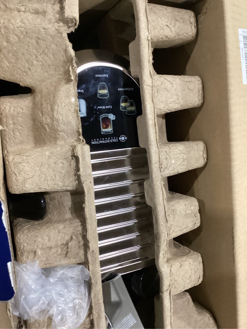 Condition photo showing As Is for Not tested ***De'Longhi Dedica Duo Compact Espresso Machine - Cold Brew Coffee Maker with Milk Frother Wand- for Espresso, Hot & Iced Coffee, Cappuccinos, Lattes & Home Barista Brewing, Stainless Steel Finish