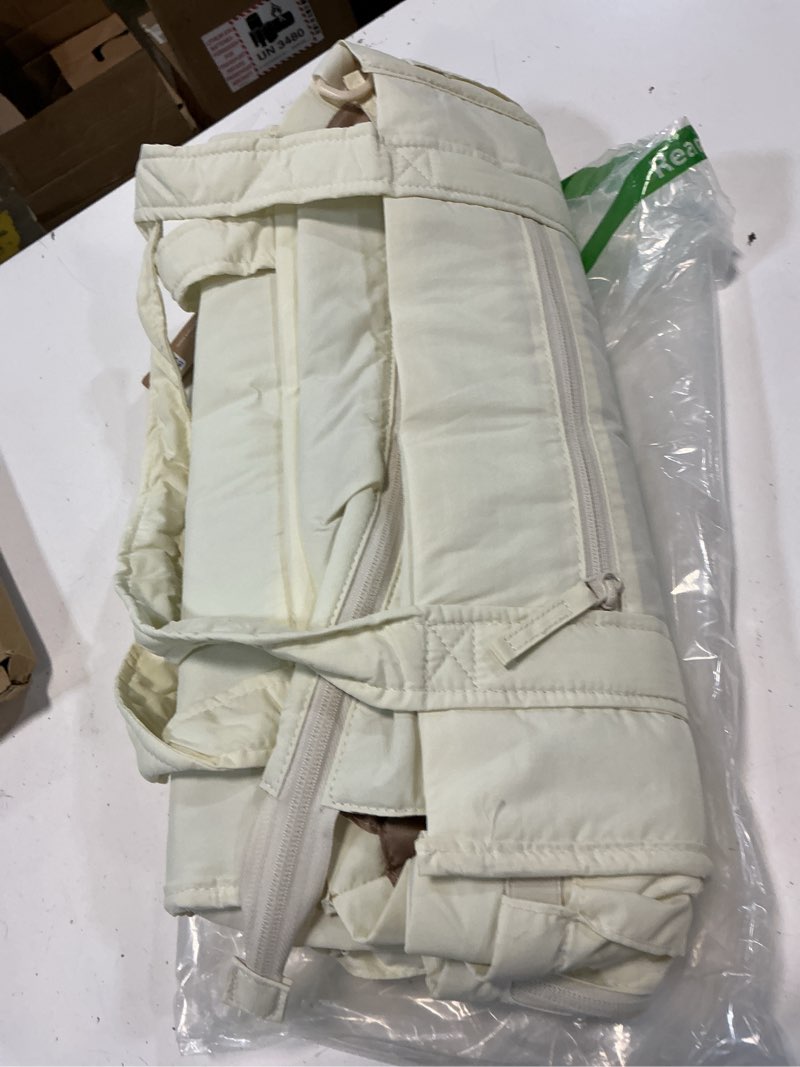 Condition photo showing Good Condition for bagsmart diaper bag tote puffer, hospital bag for labor delivery with pacifier case, lightweight baby bag for travel, work | multifunctional, insulated pockets, water resistance light beige