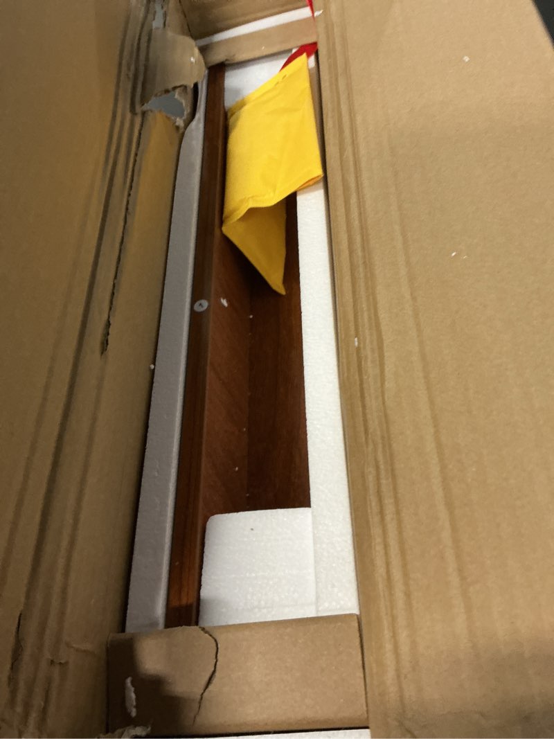 Condition photo showing Good Condition for IOTXY Solid Wood Writing Desk - Home Office Workbench Desk with Drawer, Laptop Computer Work Study Table 120CM Walnut