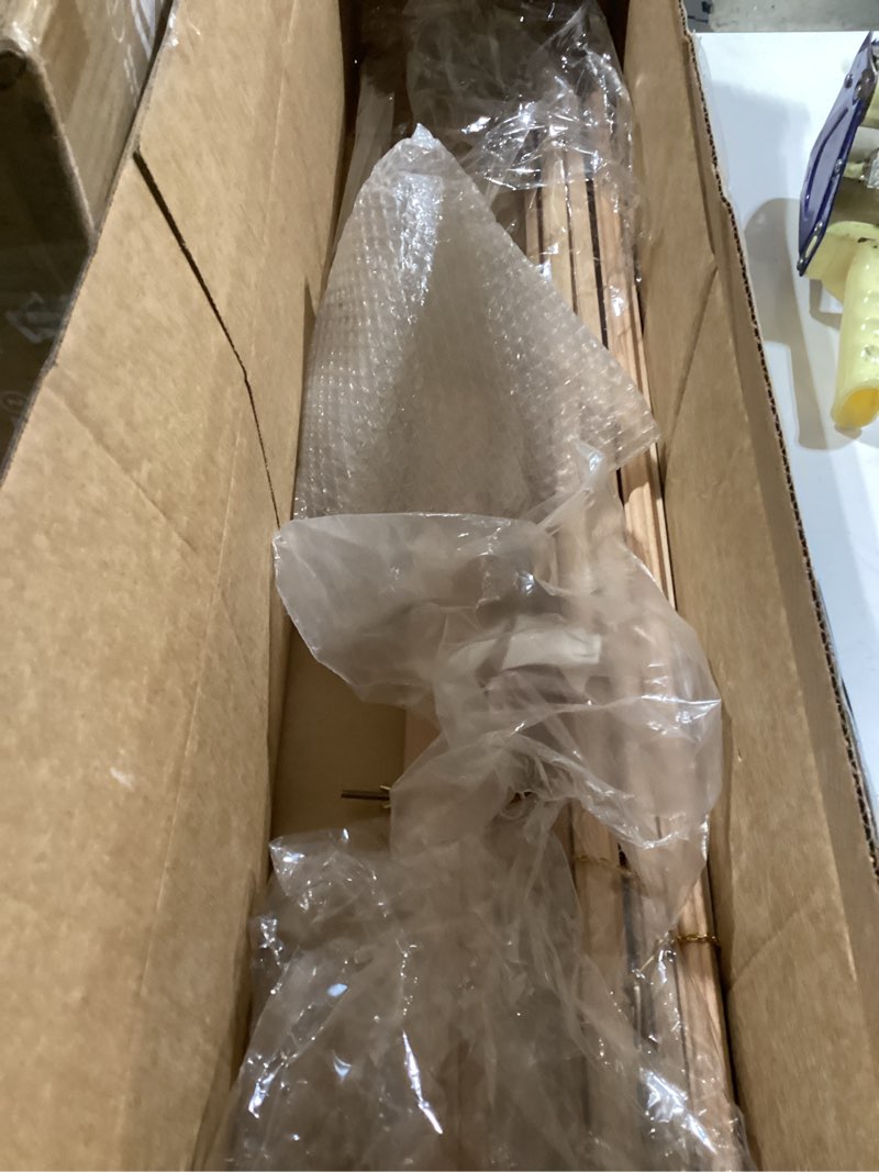 Condition photo showing Good Condition for MEEDEN Wood Easel Stand for Display: Wooden Tripod for Poster Board - Wedding Easel Standing for Welcome Sign Natural Color