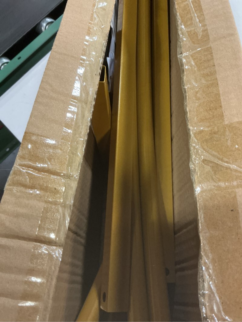 Condition photo showing As Is for 7FT Metal Heart Arch Heart Shaped Backdrop Stand Wedding Arch for Proposal Ceremony Valentine's Day Birthday Party Baby Shower Banquet Photo Decoration (Gold)