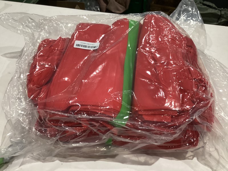 Condition photo showing Good Condition for windyun reusable grocery bags large non woven shopping bags with handle foldable portable tote carryall bulk 11.8x6x13.8 inch red 200