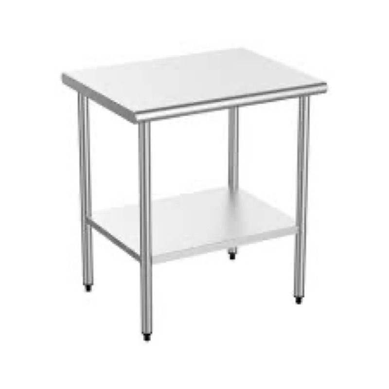 stainless steel prep table