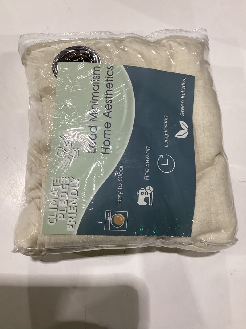 Condition photo showing As Is for lead home aesthetics cream curtains