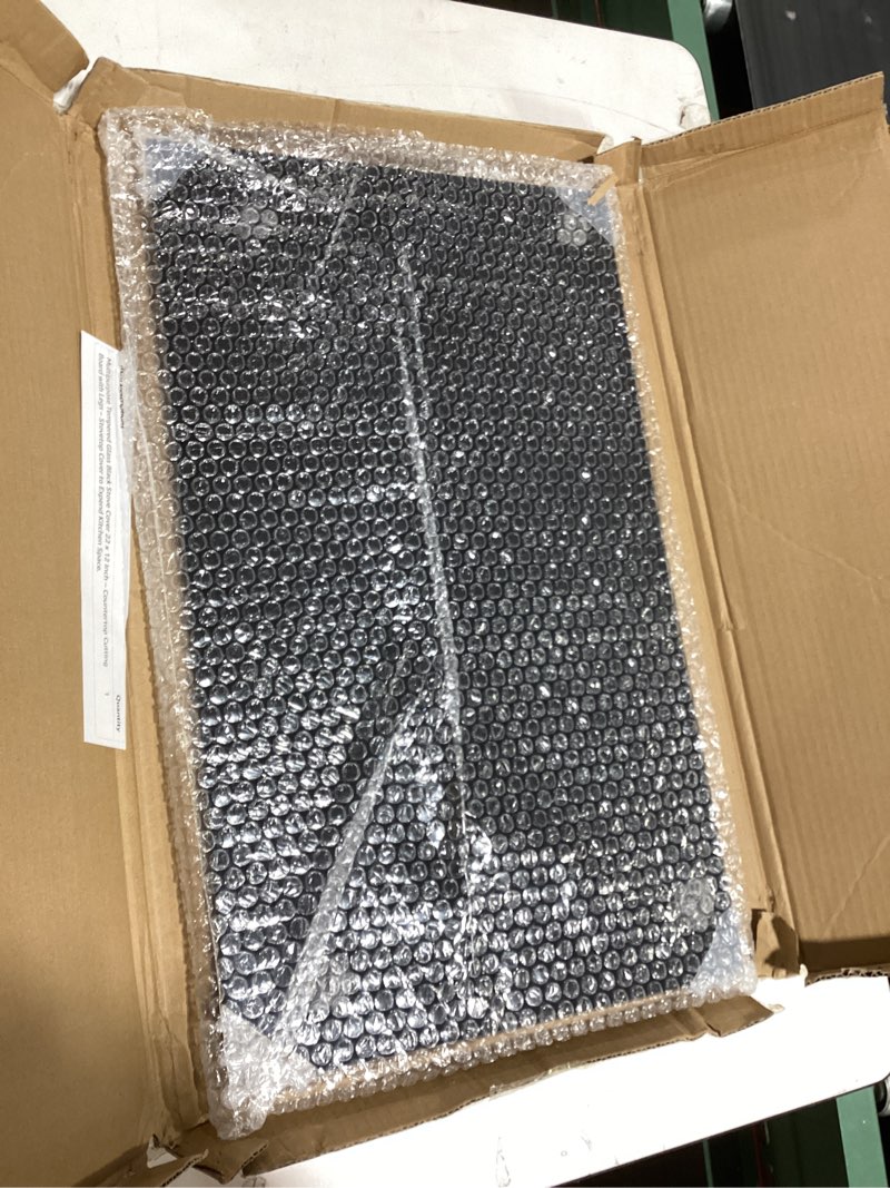 Condition photo showing Good Condition for multipurpose tempered glass black stove cover 22 x 12 inch – countertop cutting board with legs – stovetop cover to expend kitchen space.
