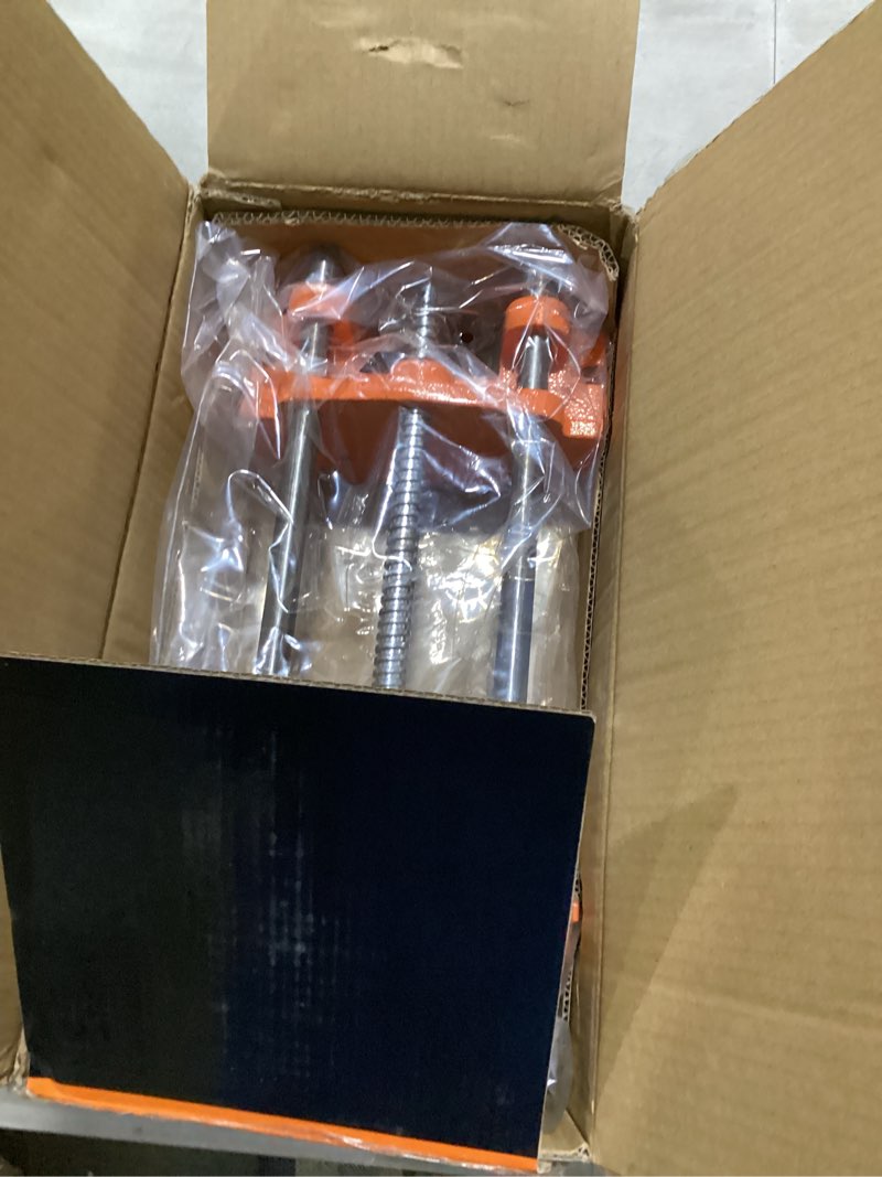 Condition photo showing New/Like New for pony jorgensen 27091 medium duty woodworker's vise, orange, grey, 9-inch by 7-inch