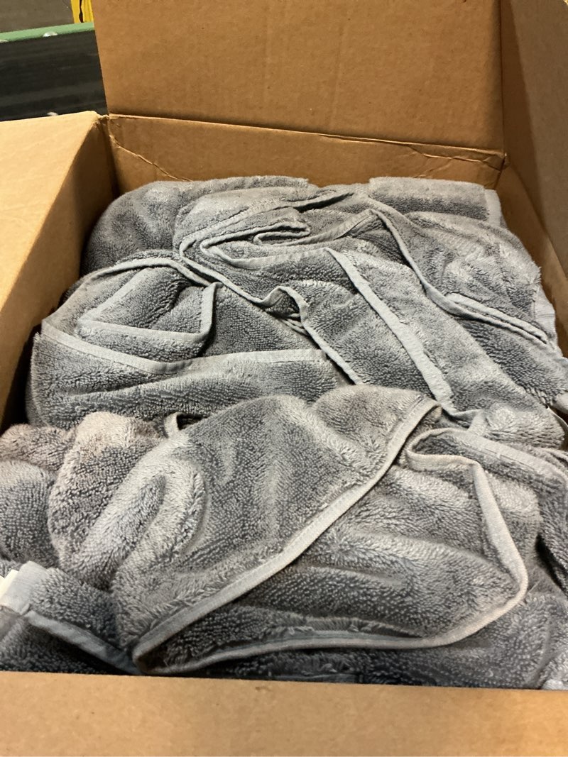 Condition photo showing As Is for turkish ultra plush bath sheet bundle, one size, mineral