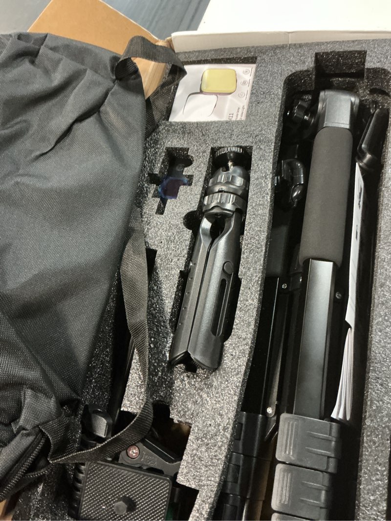 Condition photo showing Good Condition for vlogging kit with wireless lavalier microphone for iphone, android, youtube starter kit content creator equipment with 60” extendable fullsize tripod, soft light for vlogging, youtube, tiktok