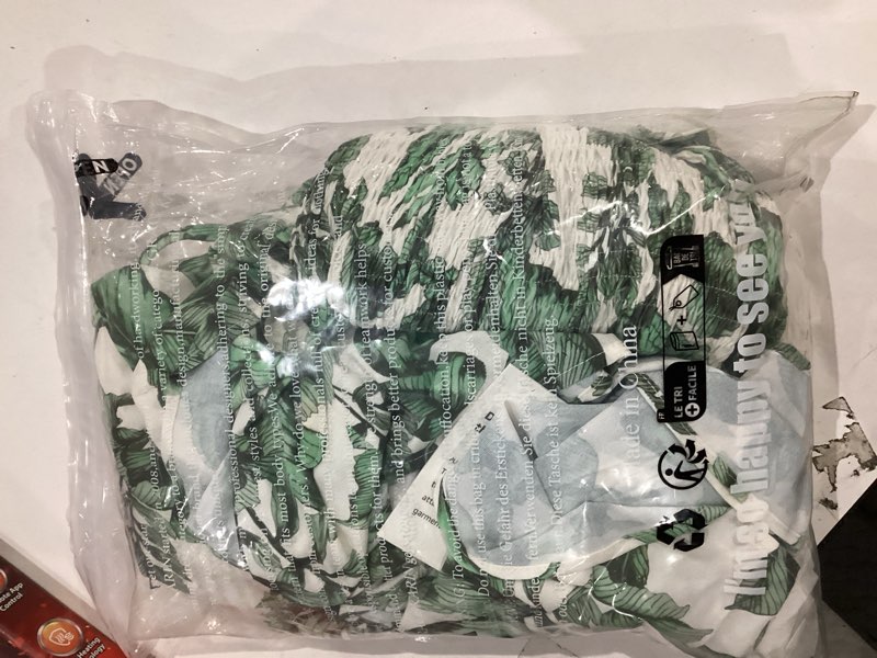 Condition photo showing Good Condition for grace karin women's 2026 summer floral boho dress square neck strapped swing a line sundress beach long maxi outfits xx-large green leaf