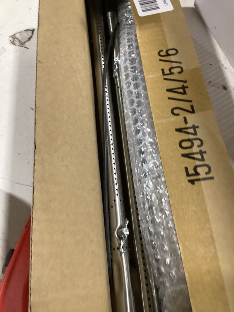 Condition photo showing As Is for grill repair parts for charbroil performance 2 burner 463625217 463625219 463673519 463673517 463275517 grill, g470-5200-w1 heat plates g470-0004-w1 burner for char-broil 463625217 replacement parts 2pack