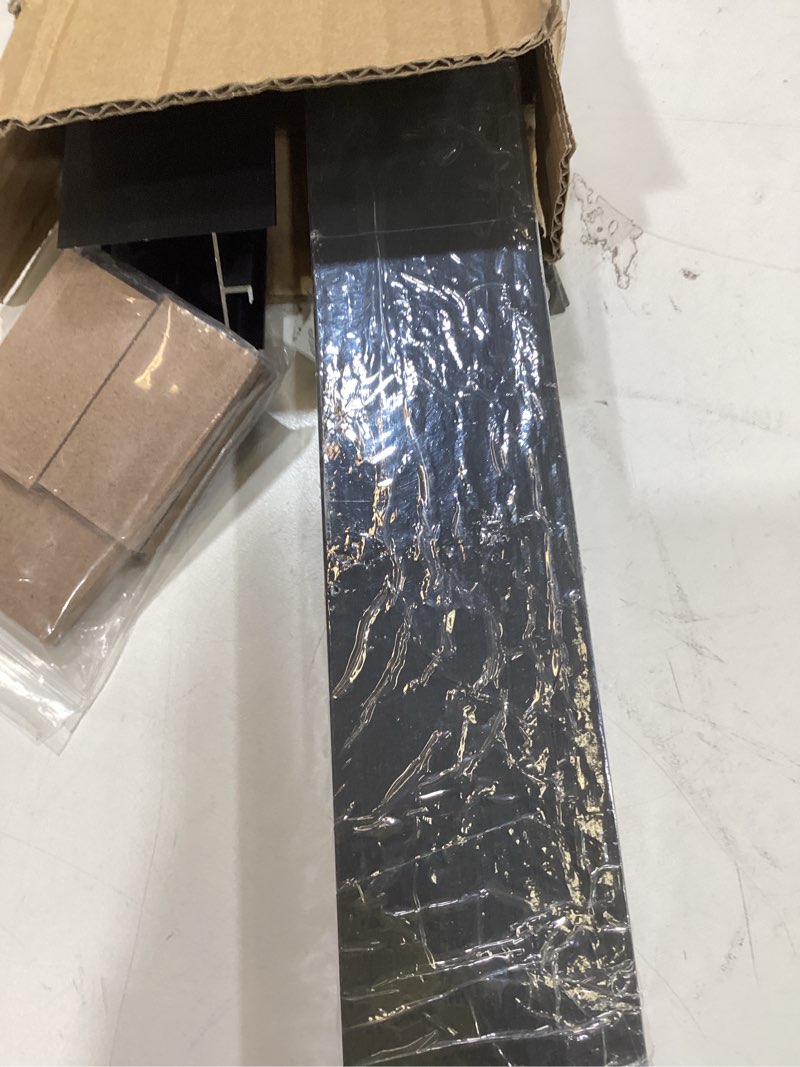 Condition photo showing As Is for floating frame for 18x24 canvas paintings, 1.5" deep diy metal canvas frame for oil paintings portrait landscape living room home office wall art decor (black) 18x24"