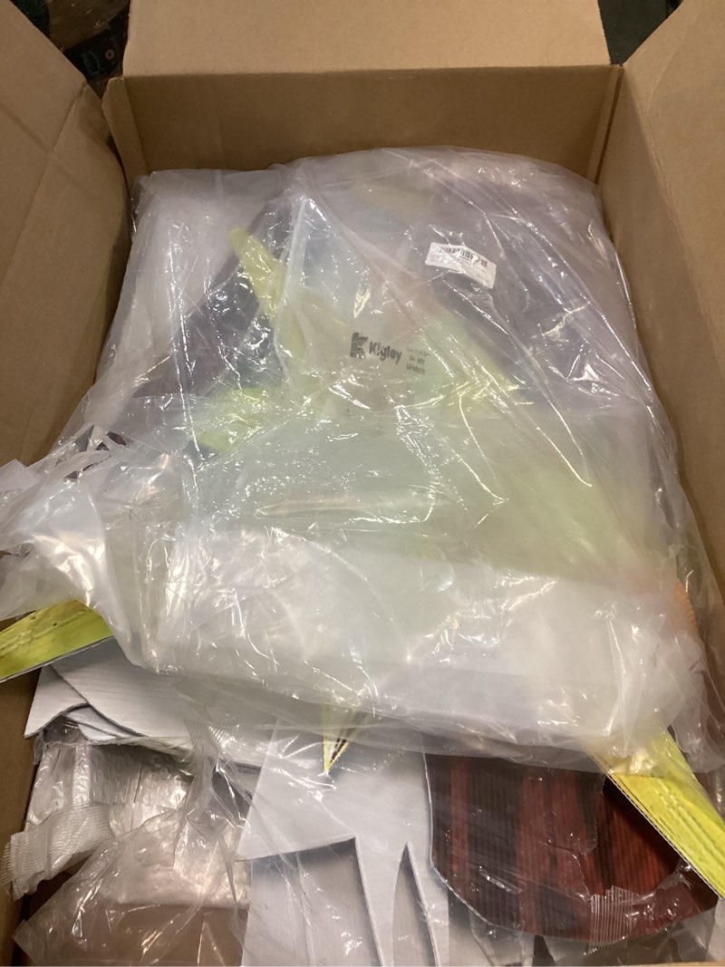 Condition photo showing As Is for Kigley 6 Pcs Christmas Outdoor Nativity Set 81" Tall Manger Yard Signs Nativity Outdoor Decorations Religious Holy Jesus Birth Manger Scene Set for Christmas Xmas Lawn Garden Decor