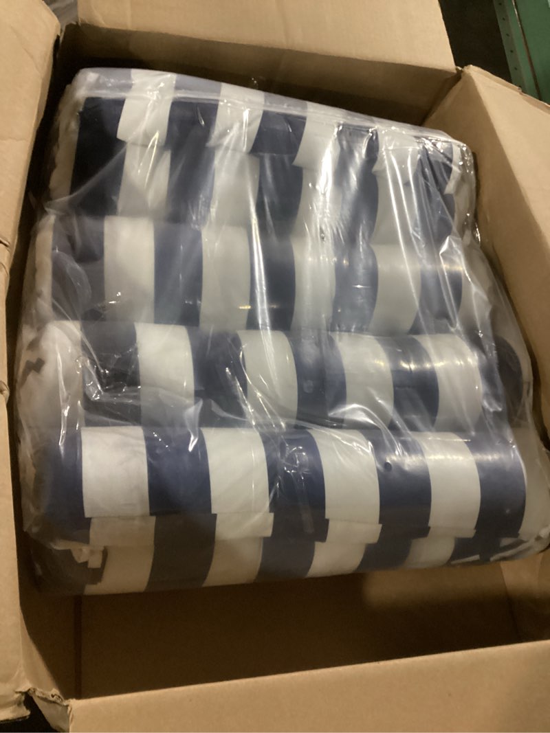 Condition photo showing New/Like New for sintuff 44 x 21 x 4 patio chair cushions outdoor chair cushions seat/back tufted pillow with ties all weather replacement indoor patio furniture outdoor furniture(dark grey,4 pcs) 44 x 21 x 4 inches dark grey 4