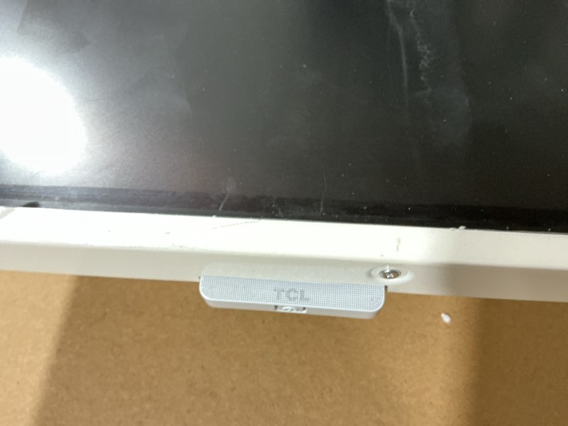 Condition photo showing As Is for does not power on tcl 85 inch class nxtvision series picture frame canvas art tv | 85a300w, 2024 model | qled 4k hdr smart google tv | 120hz dolby atmos audio | voice remote alexa google apple streaming television 85 inches tv only