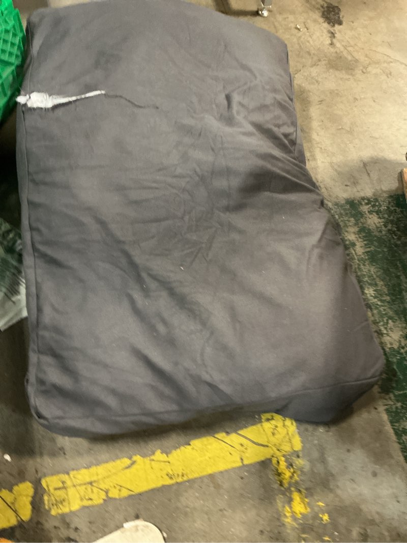 Condition photo showing As Is for Sytopia 42 Inch Canvas Chew-Proof Outdoor Dog Bed for Extra Large Dogs, Waterproof Washable Removabl