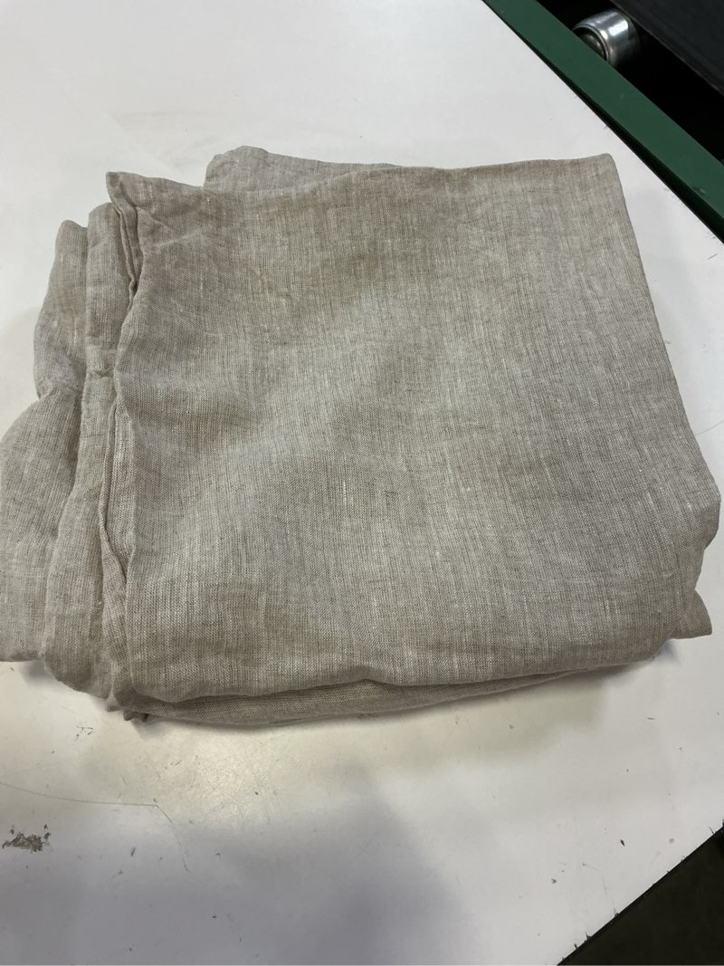 Condition photo showing Good Condition for european linen chambray pillowcase set, of 2 king, natural