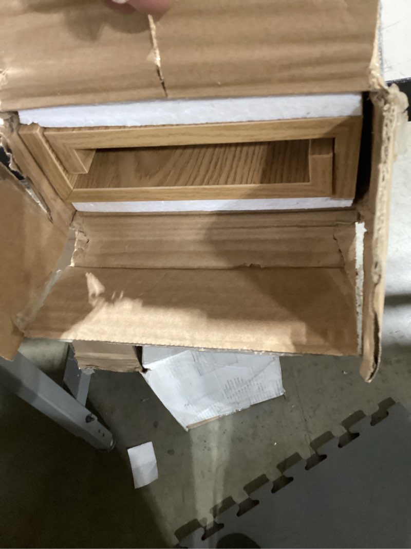 Condition photo showing Good Condition for 35.3 Inches Long Floating Shelves, 2 Set Rustic Wall Shelf for Bedroom, Nursery Book Shelf with Lip, Picture Ledge Shelf for Wall Decor Living Room Bathroom Kitchen - Oak Oak 35.4 In