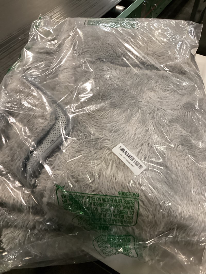 Condition photo showing Good Condition for Shag Area Rugs for Bedroom Living Room,5X8 Ultra Soft Fluffy Area Rugs for Dorm, Indoor Carpet Nursery Rugs for Kids Room Home Decor,Tie-Dye Grey 5' x 8' (Rectangular) Mottling Grey