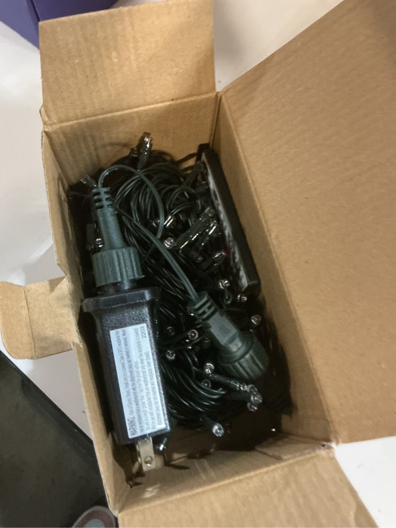 Condition photo showing Good Condition for Color Changing Christmas Lights Outdoor, 66FT 200 LED 34 Colors String Lights with Remote Multicolor Plug in Waterproof Twinkle Light Connectable Christmas Tree Light for Indoor Thanksgiving Decor Clear Wire