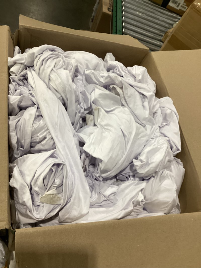 white chair covers **used unknown size/brand/amount**