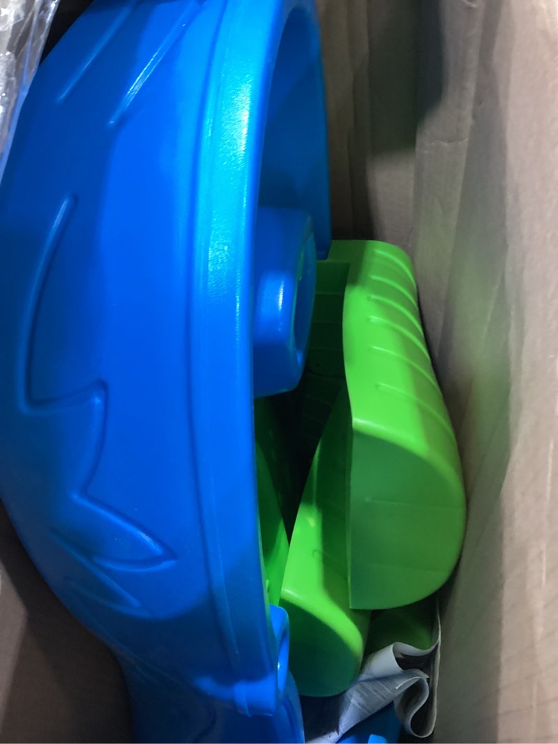 Condition photo showing Good Condition for step2 rain showers splash pond water table, kids water and sand activity sensory playset, summer outdoor toys, 13 piece water toy accessories, for toddlers 1.5+ years old, blue & green