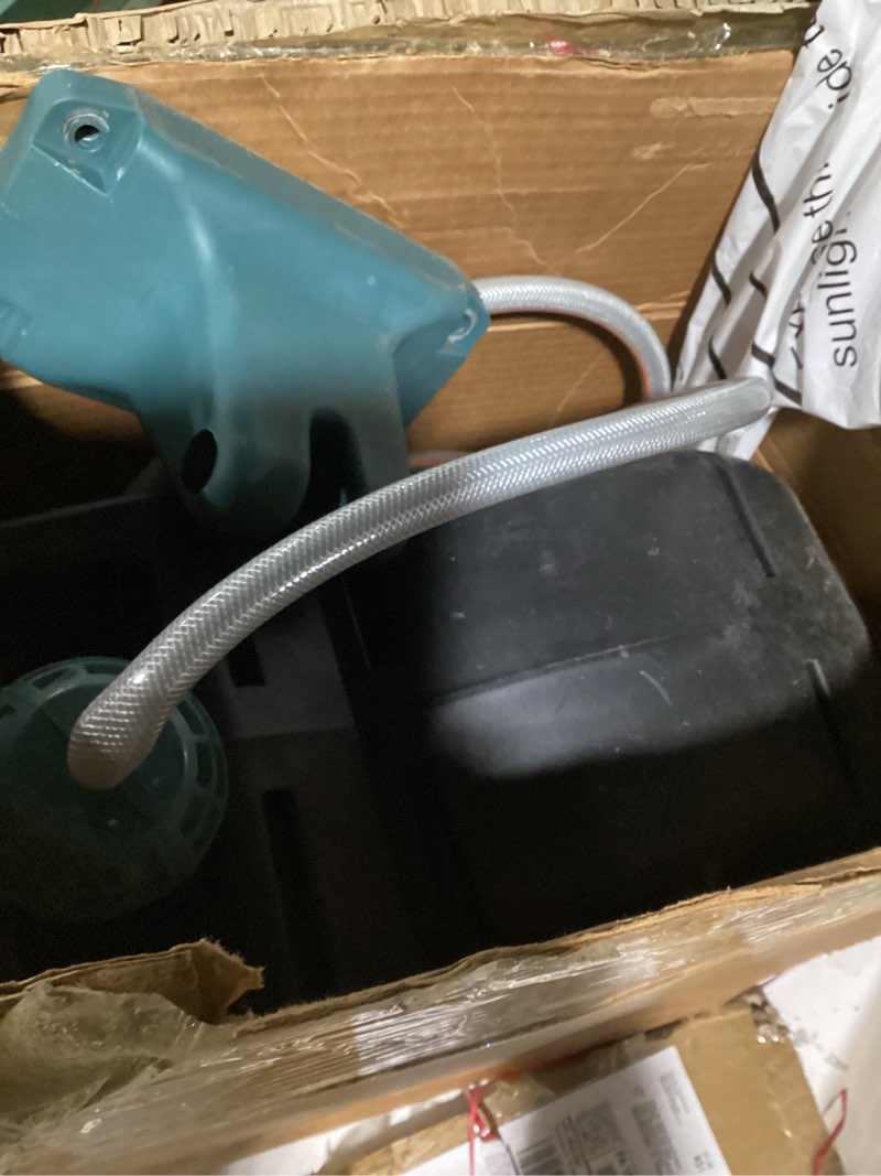 Condition photo showing As Is for (similar to) giraffe tools hose reel 1/2‘’ 78 ft, heavy duty retractable garden hose reel with any length lock, slow return system, wall mounted and 180 deg swivel bracket 1/ 2\"78 ft