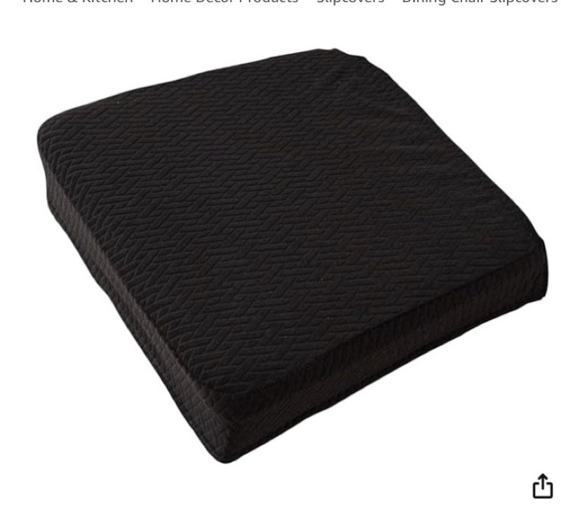 (Similar)Chair Seat Covers Universal Four Seasons Dining Chair Seat Covers Washable Dining Room Removable Kitchen Seats Protectors (Black)
