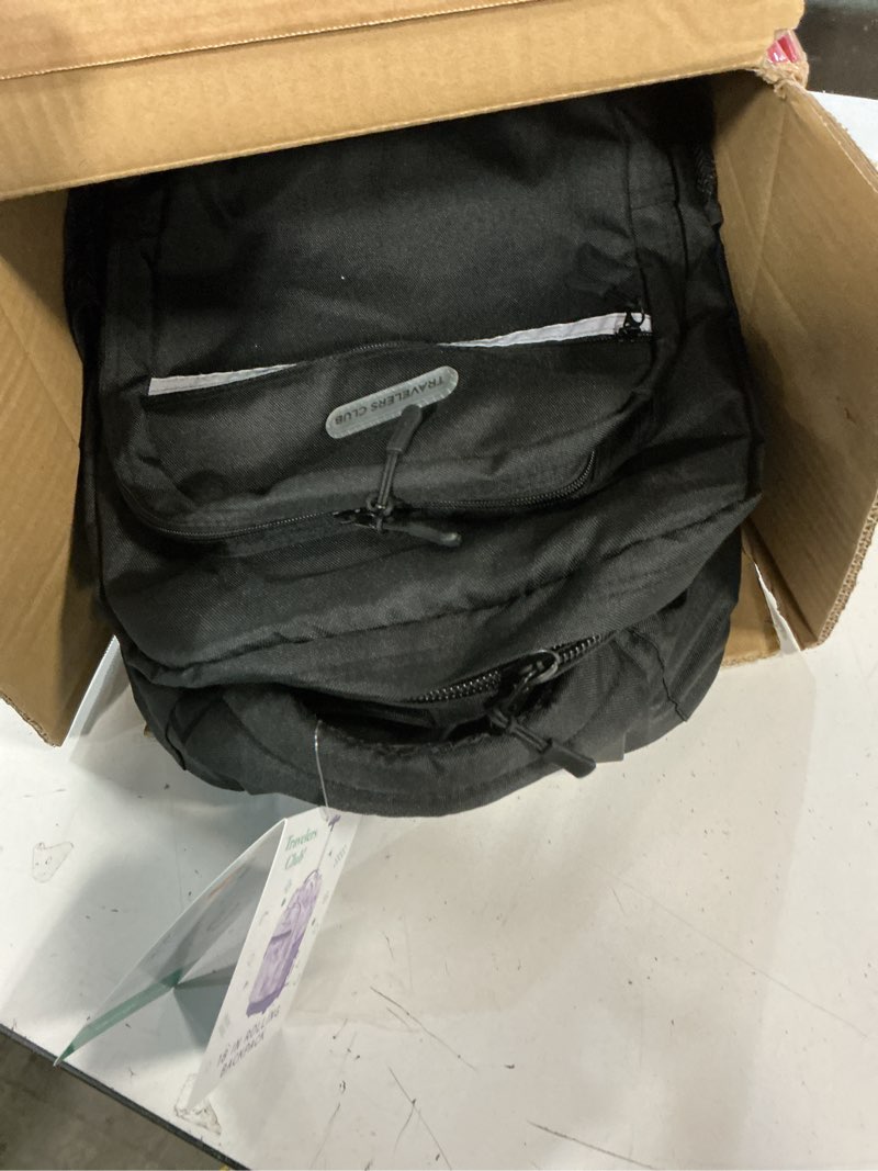 Condition photo showing Good Condition for travelers club 18" rolling backpack with shoulder straps, black 18 inch black