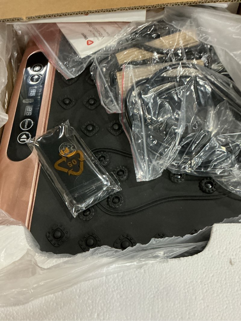 Condition photo showing New/Like New for lifepro hexaplate lite vibration plate exercise machine with magnetic acupoints - full body vibration platform for beginners and recovery - lymphatic drainage massager for muscle toning and fitness rose gold