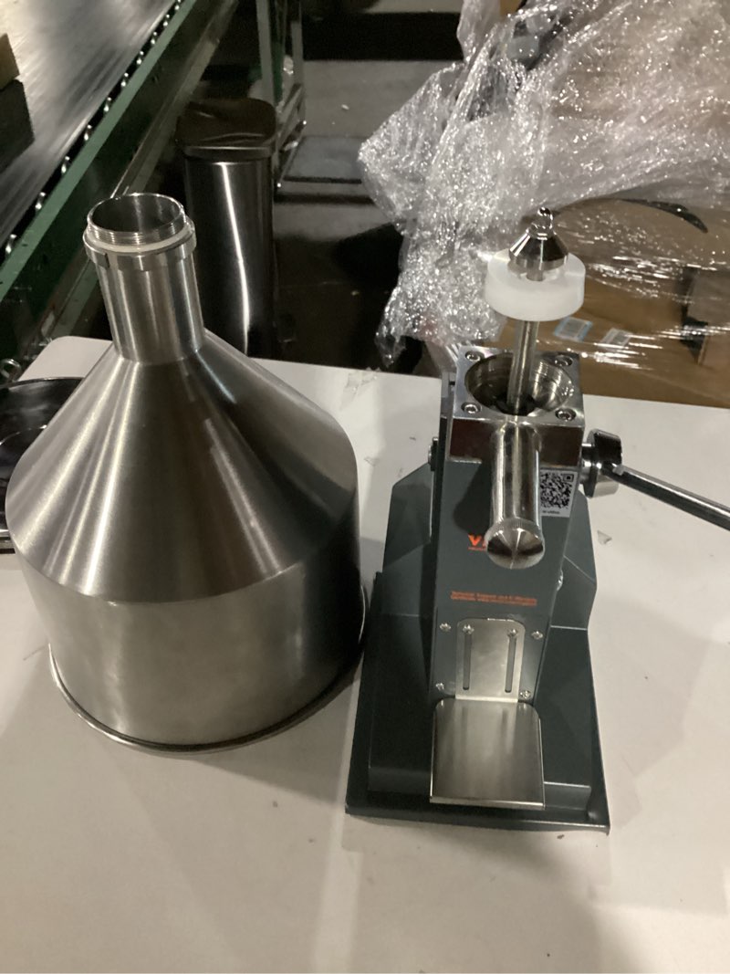 Condition photo showing Good Condition for VEVOR A03 Manual Paste Liquid Filling Machine, 5-50ml Adjustable Bottle Filling Machine with 10L Hopper for Filling Paste/Cream/Cosmetic/Perfume/Drink/Medicine/Shampoo/Lip Gloss