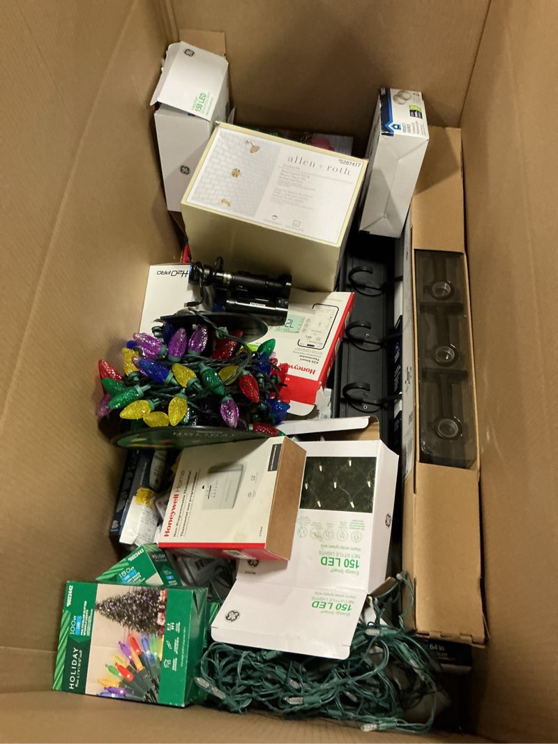 Condition photo showing As Is for Assorted Home Improvement Lot (Small Tools, Screw, Home Accessories, etc.)