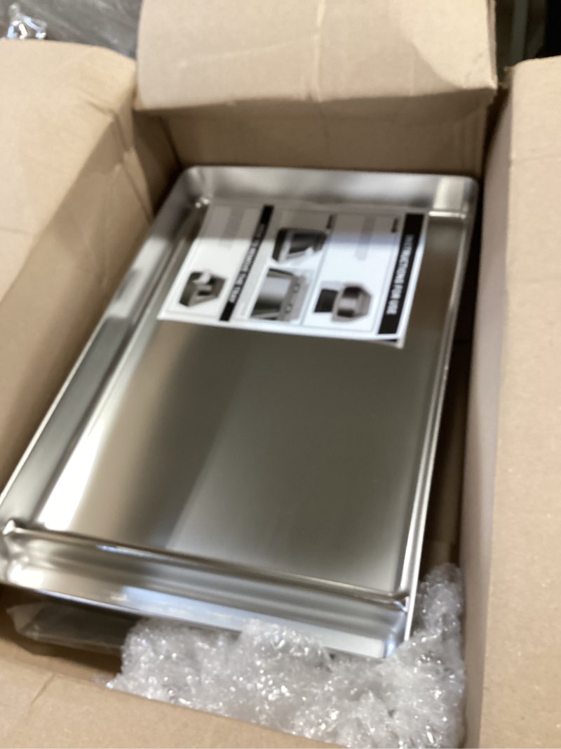 Condition photo showing Good Condition for stainless steel reusable litter tray compatible with petsafe scoop-free self-cleaning cat litter boxes - never absorbs odor, stains, or rusts (stainless steel litter tray) standard