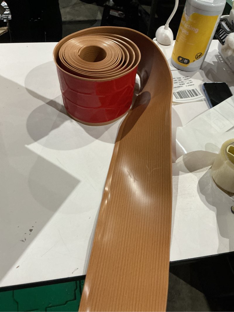 Condition photo showing Good Condition for floor transition strip self adhesive pvc cover strips edge trim wood grain design laminate flooring flat divider covering joining strip for gaps carpet threshold tiles peru diy