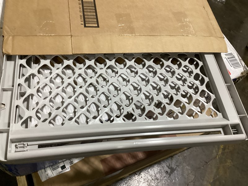 Condition photo showing As Is for Toddleroo by North States Supergate Classic Gray Easy Use Baby Gate  26  - 42