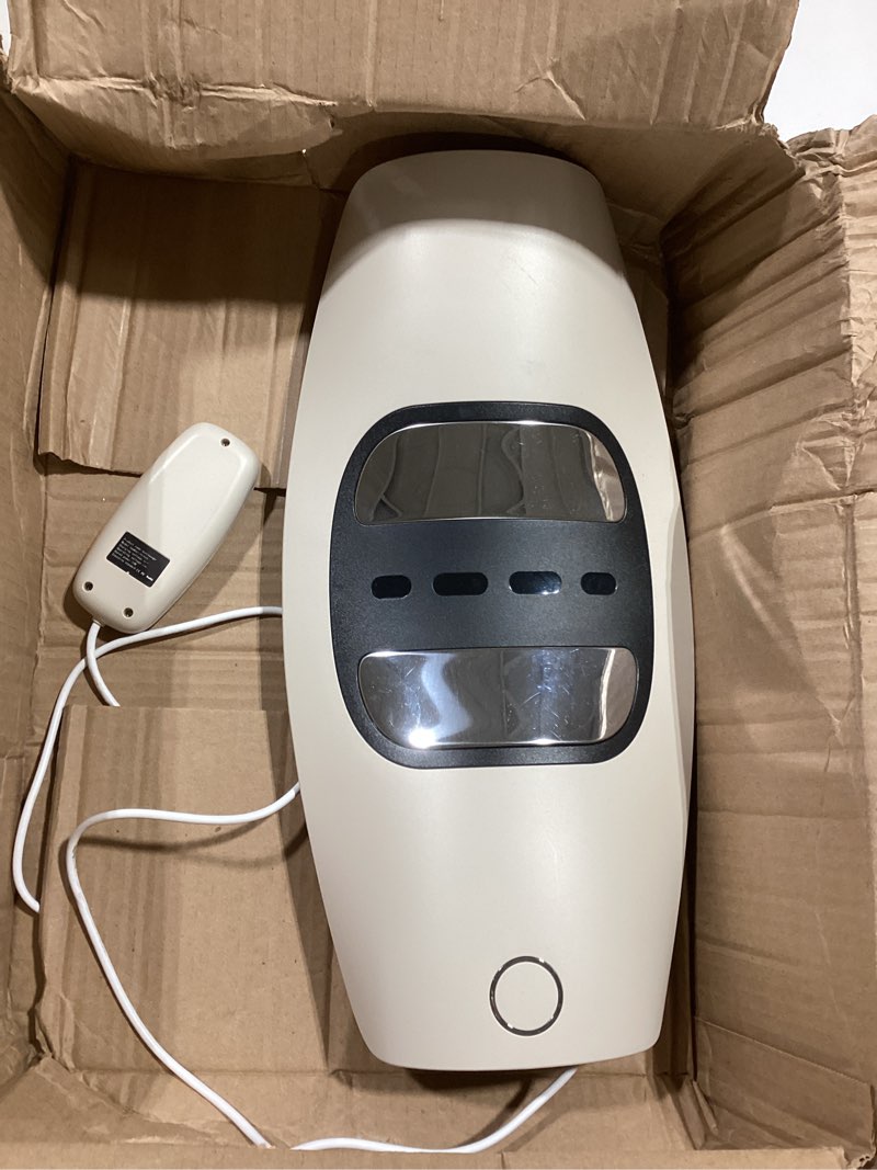 Condition photo showing As Is for lumbar traction device, electric lower back stretcher device with dynamic airbag, 3 level vibration massage, adjustable temperature from 113 to 131? (45 to 55?), easy to use