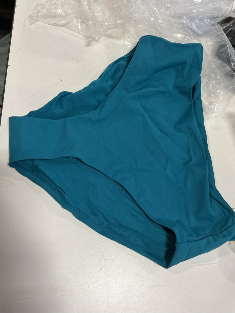Condition photo showing Good Condition for italian high-rise bikini bottom, s, lagoon teal blue