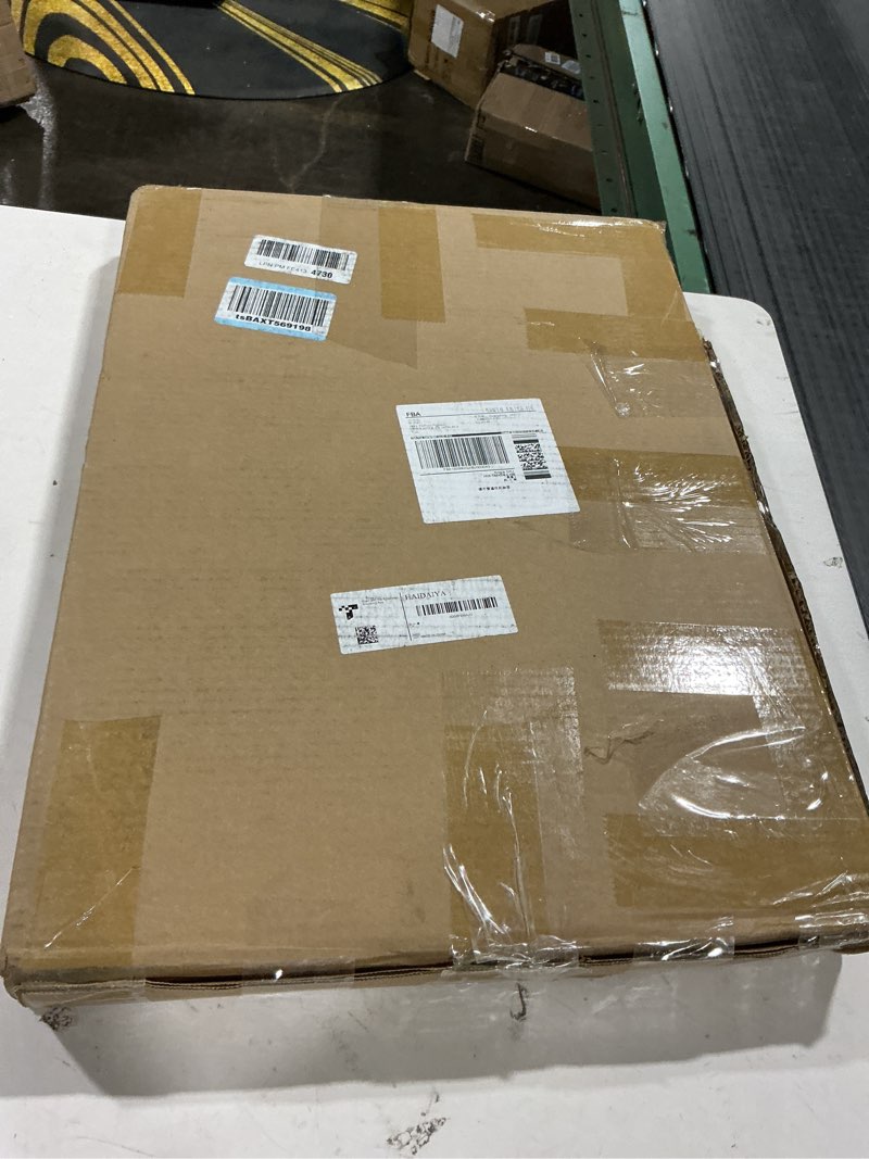 Condition photo showing As Is for HAIDAIYA 14'' * 18'' Recessed Medicine Cabinet Wall Niche Wood, 2-Tier Bathroom Niche Insert for Dry