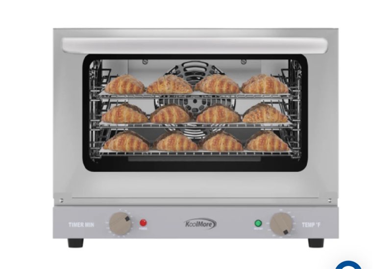 Koolmore KM-CTCO-08 19 Inch Convection Oven Electric Countertop with Three Racks