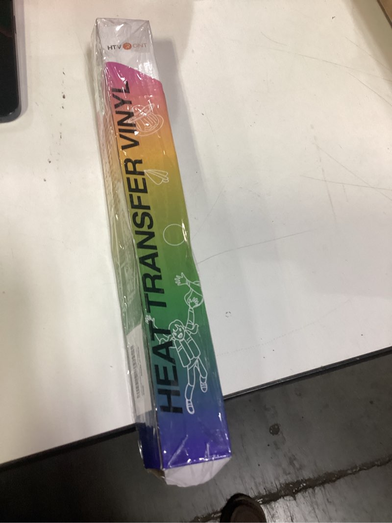 Condition photo showing New/Like New for HTVRONT HTV Heat Transfer Vinyl Roll - 12" x 8ft Turquoise HTV Vinyl for T Shirts, Teal Iron on Vinyl for All Cutting Machine - Easy to Cut & Weed for Heat Transfer Design (Turquoise) A-Turquoise 12" x 8 FT