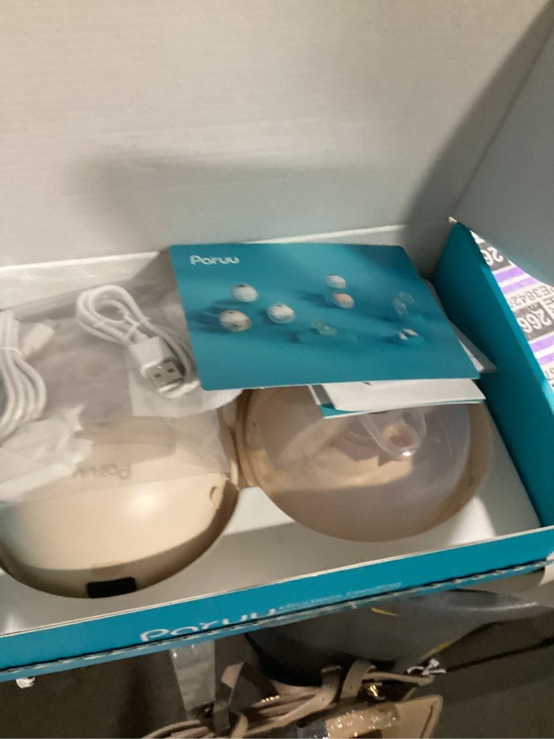 Condition photo showing Good Condition for paruu hands free breast pump p16, wearable breast pump electirc portable with 4 modes & 12 levels, max 309mmhg strong suction 19/21/24mm flange inserts wearable breastfeeding pump, 2 pack?nude