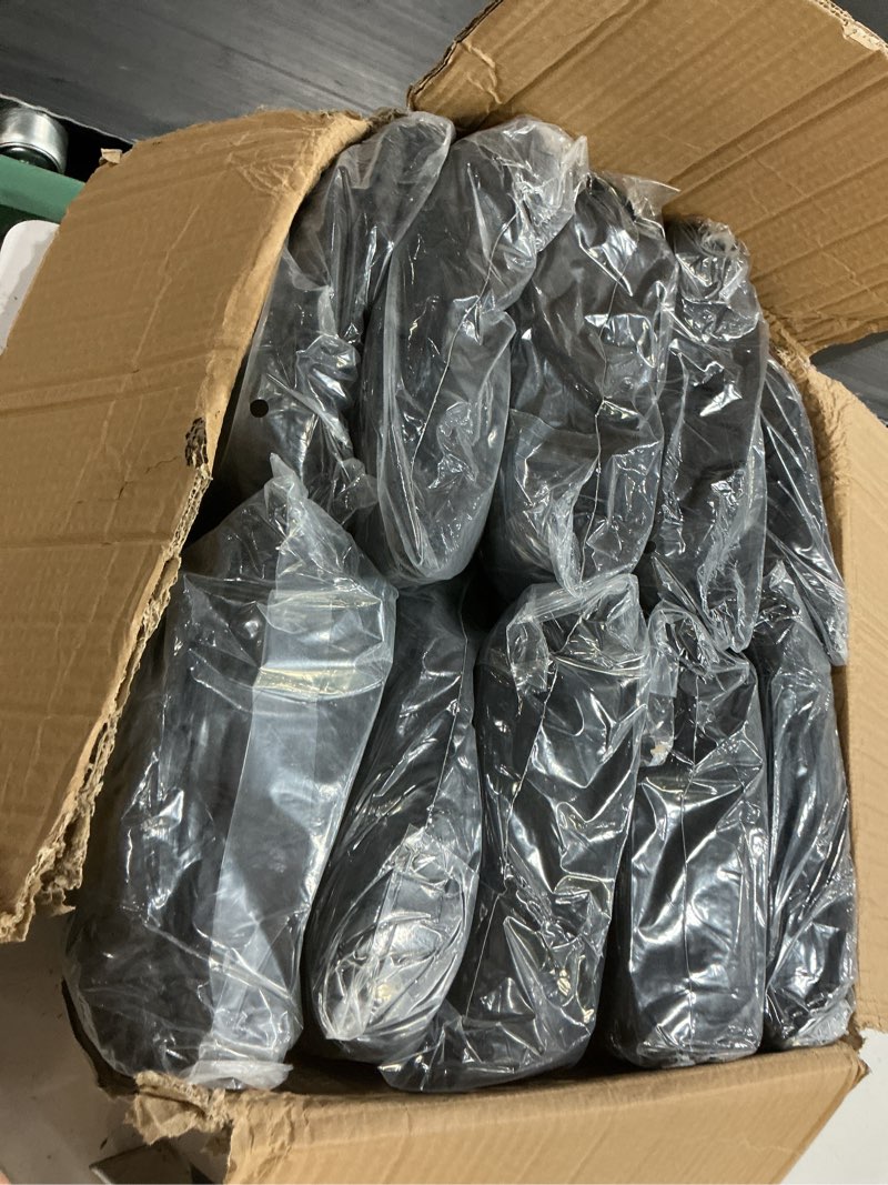 Condition photo showing New/Like New for black tablecloths 96x30 inch table cloths for 8 foot rectangle tables, wrinkle resistant washable rectangular spandex fabric table cover for vendor dining wedding banquet camping party - 6 pack black-8ft 6
