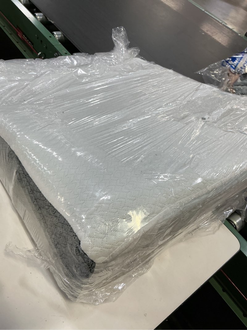 Condition photo showing As Is for Wedge Pillow for Sleeping & Resting, 24"x24"x10" Memory Foam Cushion with Grey and White Patterned Polyester Cover, Ideal for Bedroom & Living Room – Comfortable Support for Adults Grey & White 10 inch