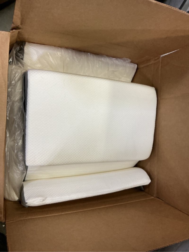 Condition photo showing As Is for Ziixmile Wedge Pillow Set for After Surgery – 5PCS Orthopedic Bed Wedge Pillow Set for Sleeping, Body, Back and Leg Pain Relief Comfortable & Adjustable Support Pillows-Anti Snoring (Grey)