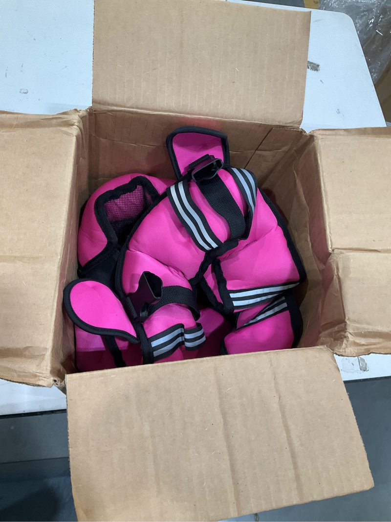 Condition photo showing Good Condition for zeerun weighted vest for women & men with reflective stripe and adjustable buckle, comfortable & durable rucking vest for walking, running & strength training 15 lb pink