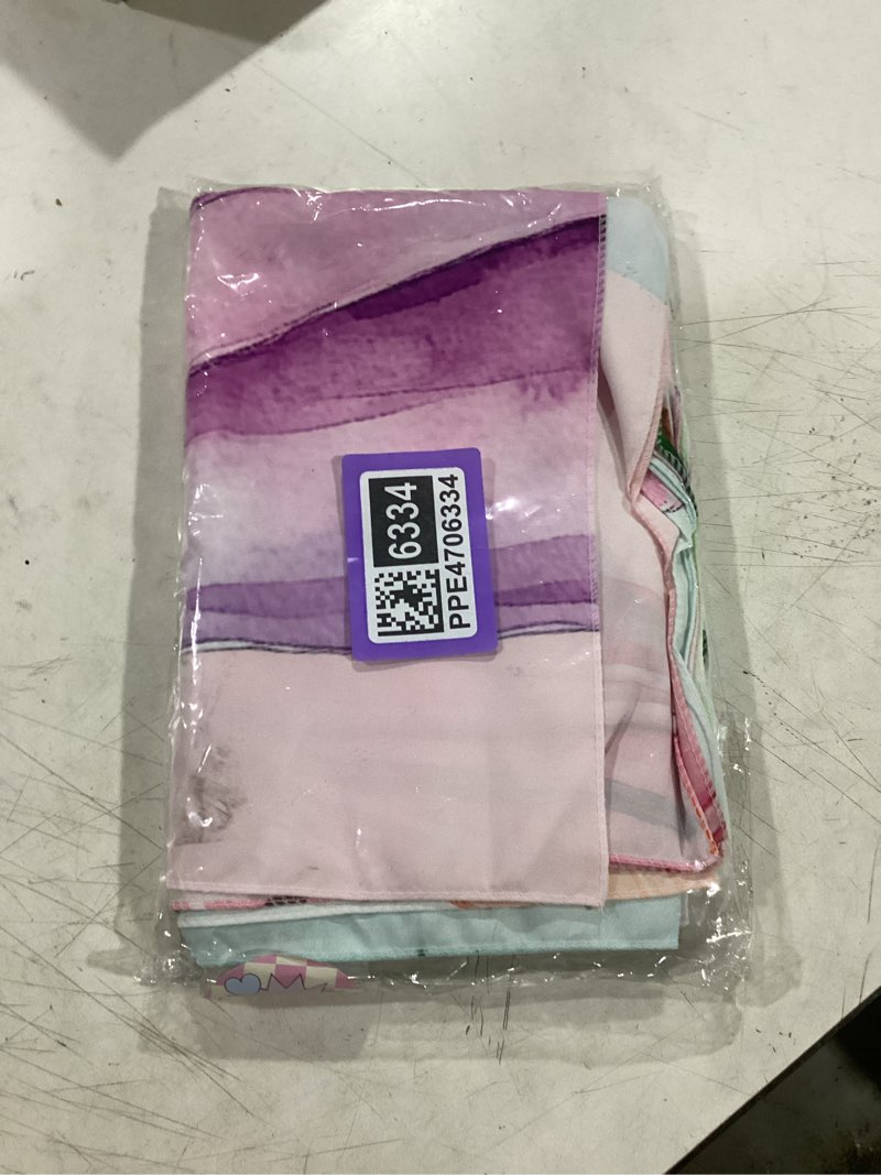 Condition photo showing Good Condition for xo, fetti pastel gradient washable tablecloth - 9 ft. | birthday party decorations, bachelorette party supplies, rainbow baby shower, pastel preppy, tableware