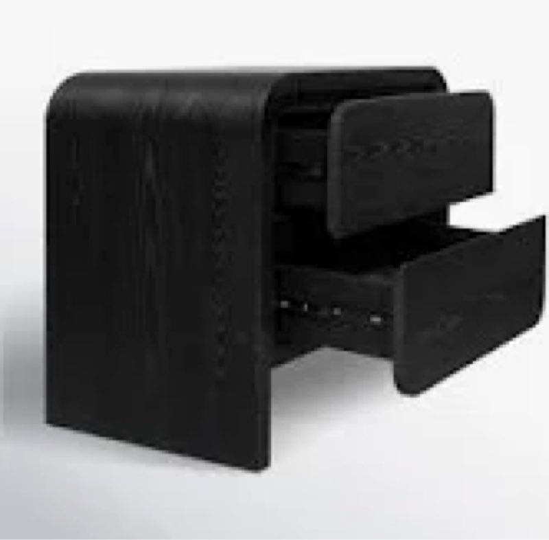 Nori 2 - Drawer Nightstand in Jet Back