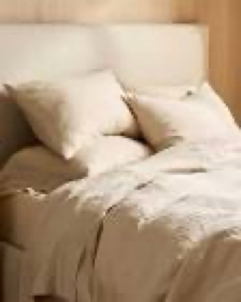 quince beige tan duvet cover 
